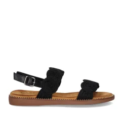 Mulher Exe Shoes Sandálias Planas*Sandalia Plana Zf1982-F8 Preto