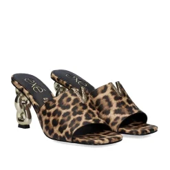 Mulher Exe Shoes Sandálias*Sandalia Salto Exe Dolly Heel-843 Leopard