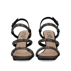 Mulher Exe Shoes Sandálias*Sandalia 23V De Salto Exe Bianca-760 Strass Preta