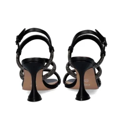 Mulher Exe Shoes Sandálias*Sandalia 23V De Salto Exe Bianca-760 Strass Preta