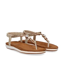 Mulher Exe Shoes Sandálias Planas*Sandálias Chato F8043-33A Ouro