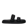 Mulher Exe Shoes Sandálias Planas*Sandálias Planas Acolchoadas Artemis-920 Preta