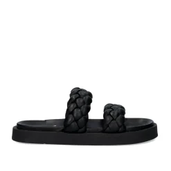 Mulher Exe Shoes Sandálias Planas*Sandálias Planas Acolchoadas Artemis-920 Preta