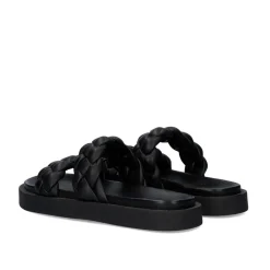 Mulher Exe Shoes Sandálias Planas*Sandálias Planas Acolchoadas Artemis-920 Preta