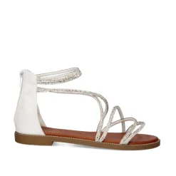 Mulher Exe Shoes Sandálias Planas*Sandálias Planas P3374-317 Branca