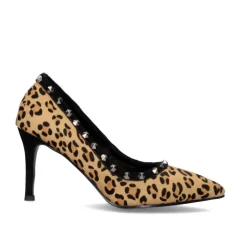 Mulher Exe Shoes Calçados De Salao*Sapato Calcanhar Diana-105 Leopard