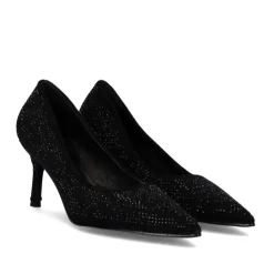 Mulher Exe Shoes Calçados De Salao*Sapato De Salao Tacao Lorena-200 Em Preto Brilhante
