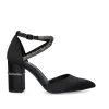 Mulher Exe Shoes Calçado De Festa*Sapato De Salto (>8 Cm) Exe Madlen-750 Satin Preto