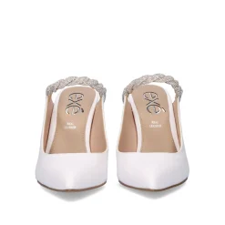 Mulher Exe Shoes Calçados De Salao*Sapato De Salto Alto Garda-946 White