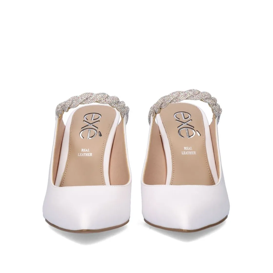 Mulher Exe Shoes Calçados De Salao*Sapato De Salto Alto Garda-946 White