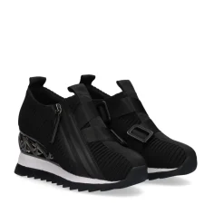 Mulher Exe Shoes Sapatilhas E Tenis*Sneaker Exe Y2326-F550 Licra Preto
