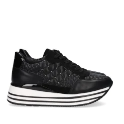 Mulher Exe Shoes Sneakers Mujer*Sneaker Plataforma Ex42 Em Preto