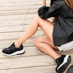 Mulher Exe Shoes Sneakers Mujer*Sneaker Plataforma Ex34 Em Preto