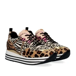 Mulher Exe Shoes Sneakers Mujer*Sneaker Plataforma Rg2210 Leopard