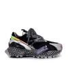 Mulher Exe Shoes Sneakers Mujer*Sneakers 929-1 Couro Preto