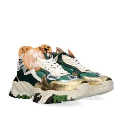 Mulher Exe Shoes Sneakers Mujer*Tenis Plataforma 9226-2 Green
