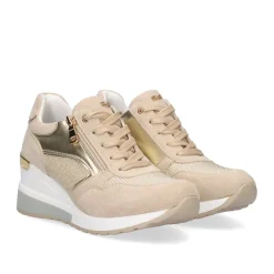Mulher Exe Shoes Sneakers Mujer*Tenis Plataforma Bege 34-31Ex18