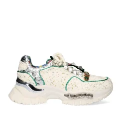 Mulher Exe Shoes Sneakers Mujer*Tenis Plataforma C168-2 Offwhite