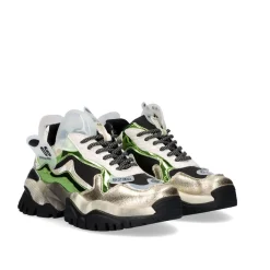 Mulher Exe Shoes Sapatilhas E Tenis*Tenis Plataforma 22E10-3 Dourado