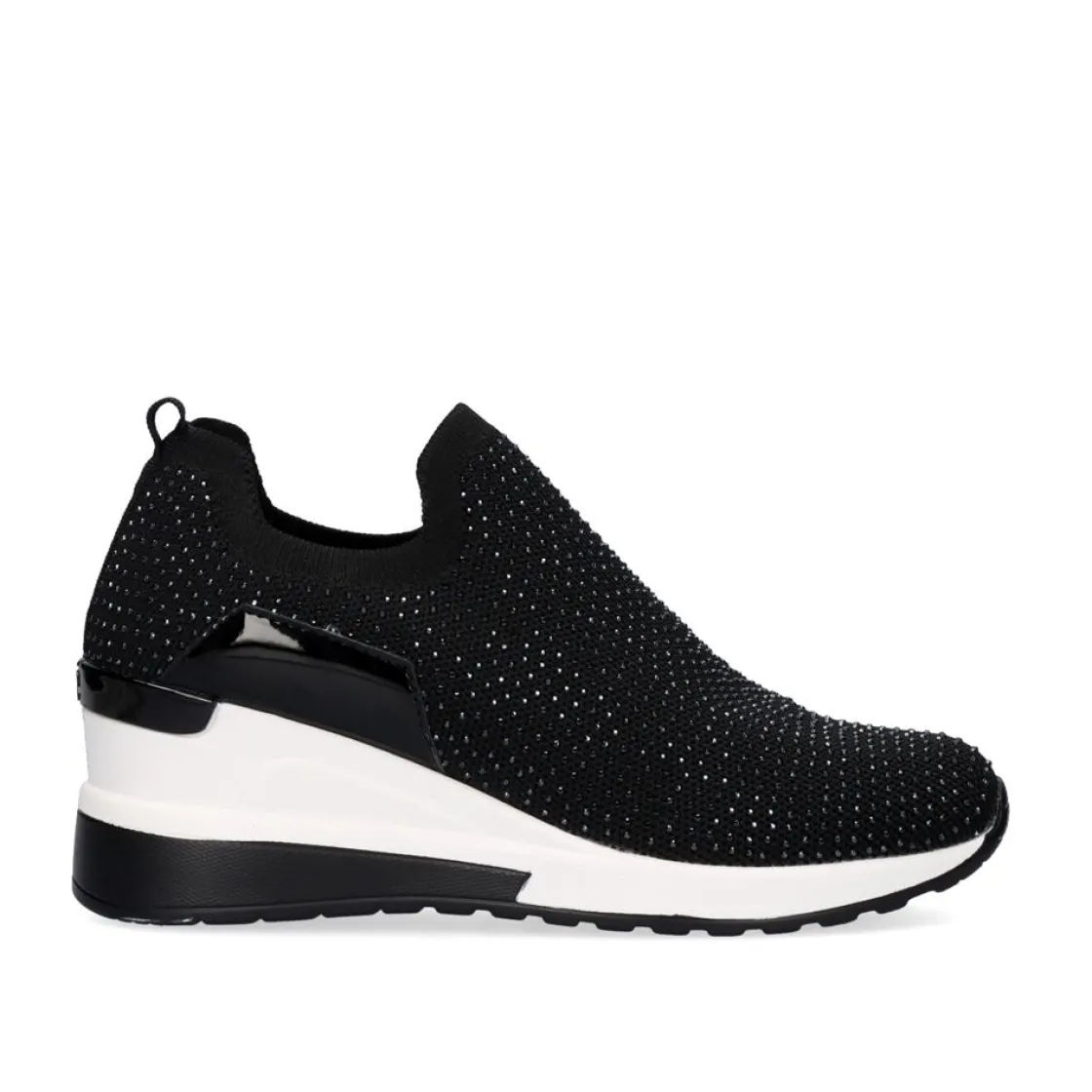 Mulher Exe Shoes Sneakers Mujer*Tenis Plataforma 34-31Ex15 Glitter Preto