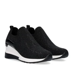 Mulher Exe Shoes Sneakers Mujer*Tenis Plataforma 34-31Ex15 Glitter Preto