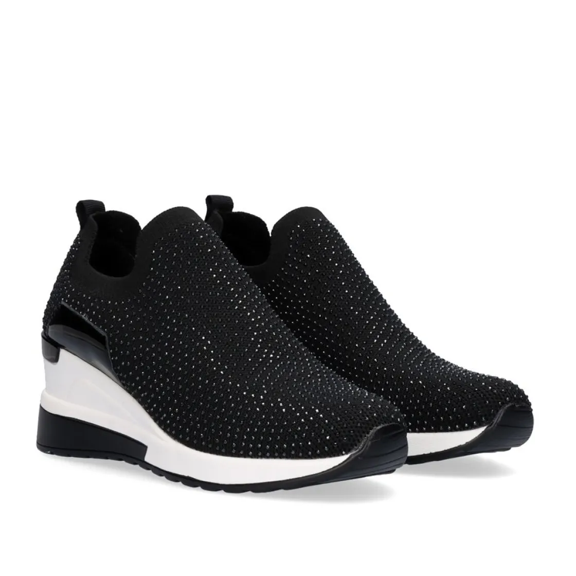 Mulher Exe Shoes Sneakers Mujer*Tenis Plataforma 34-31Ex15 Glitter Preto