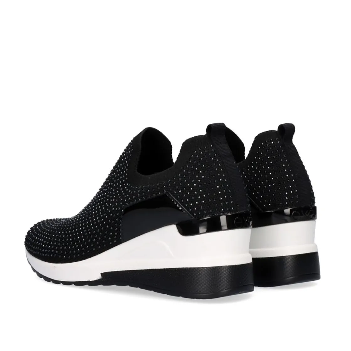Mulher Exe Shoes Sneakers Mujer*Tenis Plataforma 34-31Ex15 Glitter Preto
