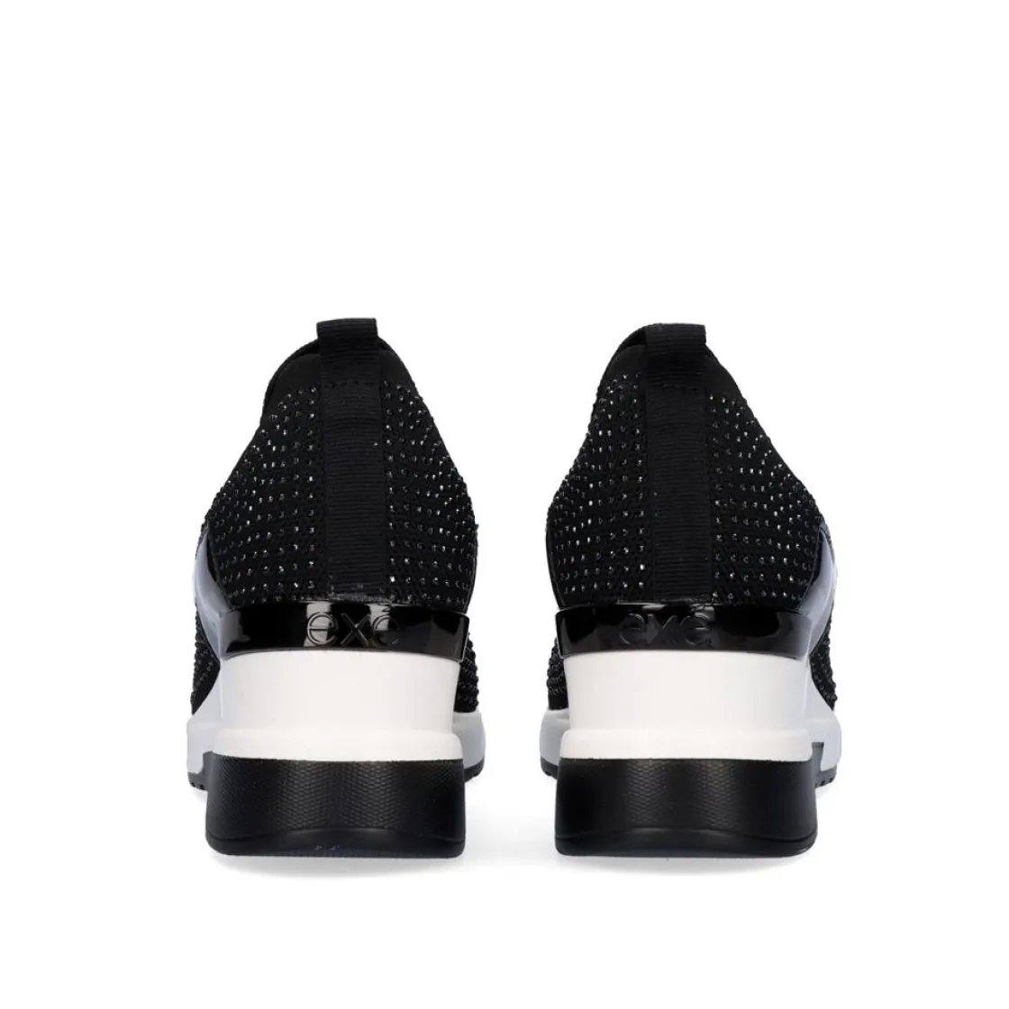Mulher Exe Shoes Sneakers Mujer*Tenis Plataforma 34-31Ex15 Glitter Preto