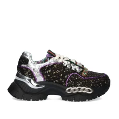Mulher Exe Shoes Sneakers Mujer*Tenis Plataforma Exe C168-2 Preto