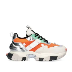 Mulher Exe Shoes Sneakers Mujer*Tenis Plataforma T33-1 Laranja