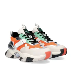 Mulher Exe Shoes Sneakers Mujer*Tenis Plataforma T33-1 Laranja